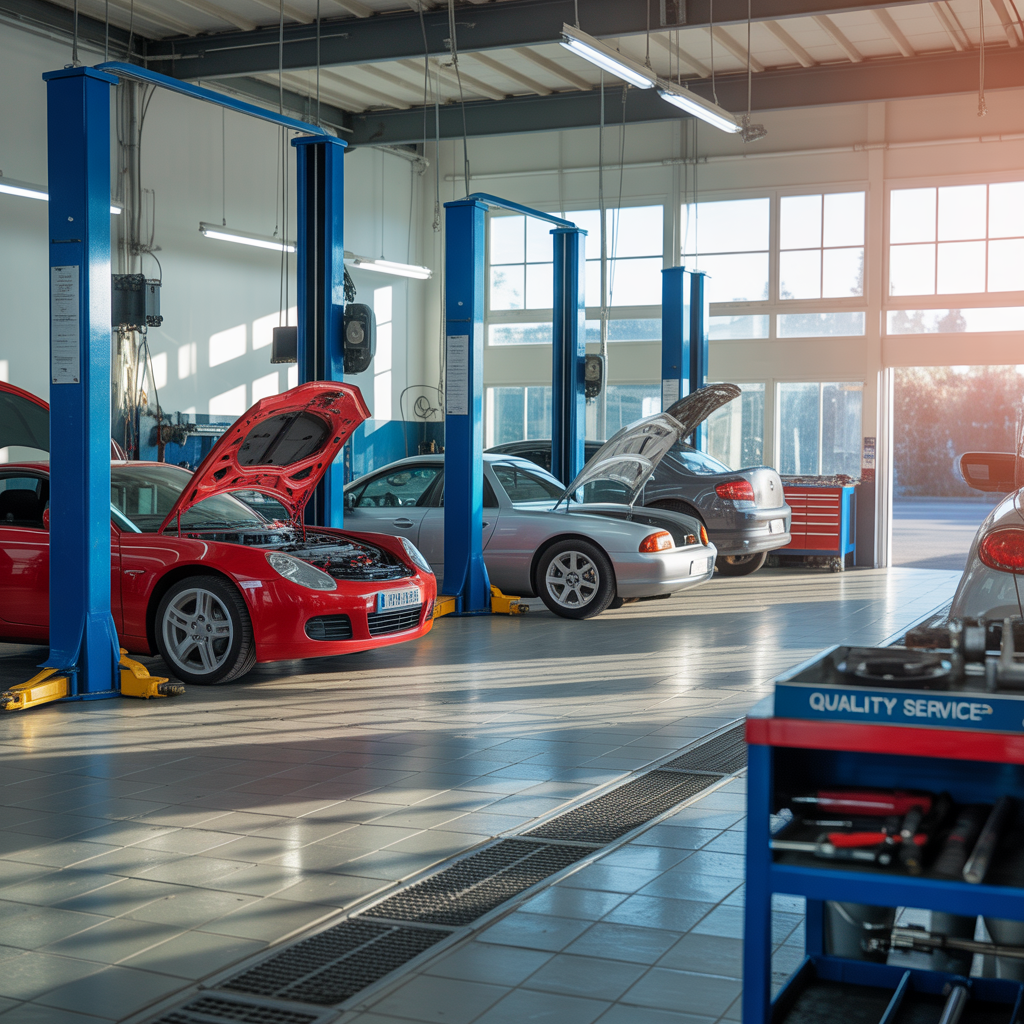Moderná dielňa autoservisu